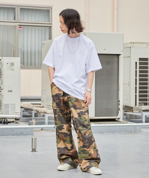 ROOPTOKYO(ループトウキョウ)の「ワイドカーゴパンツ 無地 迷彩柄 ワイドパンツ 秋 秋服 2026年秋冬(カーゴパンツ・メンズ・ブラック/カモフラージュ/ブラウン系カモフラージュ/グリーン系カモフラージュ・LL/M/L)」の21枚目の写真