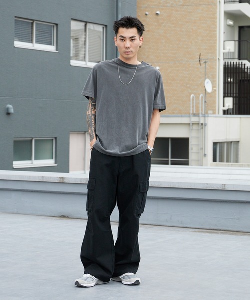 ROOPTOKYO(ループトウキョウ)の「ワイドカーゴパンツ 無地 迷彩柄 ワイドパンツ 秋 秋服 2026年秋冬(カーゴパンツ・メンズ・ブラック/カモフラージュ/ブラウン系カモフラージュ/グリーン系カモフラージュ・LL/M/L)」の10枚目の写真