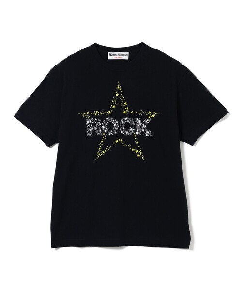 Ray BEAMS(レイビームス)の「〈WOMEN〉FUJI ROCK FESTIVAL'26 / EISUKE HOSHI / ROCK STAR TEE(Tシャツ/カットソー・レディース・ブラック・SMALL)」の1枚目の写真