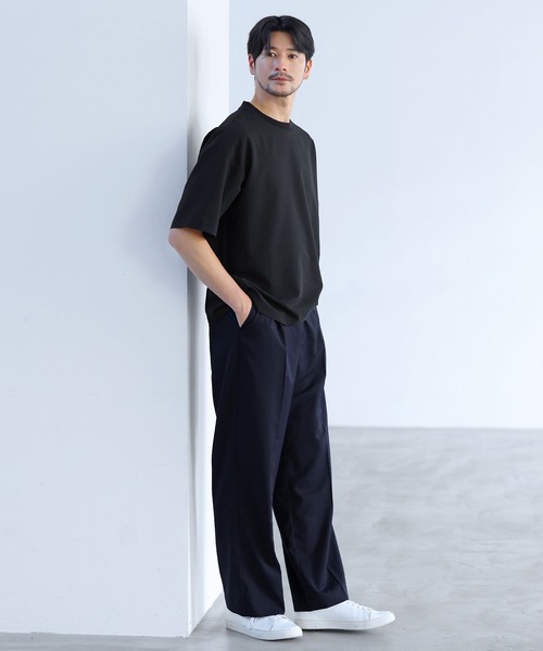 SPU(スプ)の「【セットアップ対応】【接触冷感・防シワ・速乾】ドライポリ半袖プルオーバー(Tシャツ/カットソー・メンズ・ブラック/グレー/ネイビー・S/L/M/XL)」の13枚目の写真