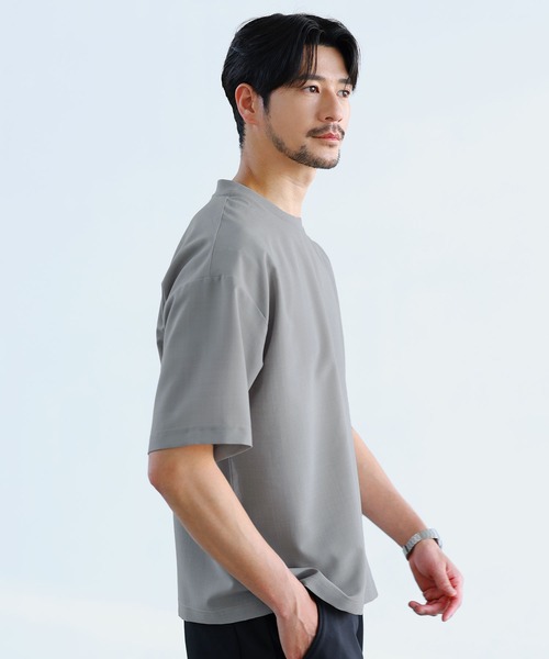 SPU(スプ)の「【セットアップ対応】【接触冷感・防シワ・速乾】ドライポリ半袖プルオーバー(Tシャツ/カットソー・メンズ・ブラック/グレー/ネイビー・S/L/M/XL)」の15枚目の写真