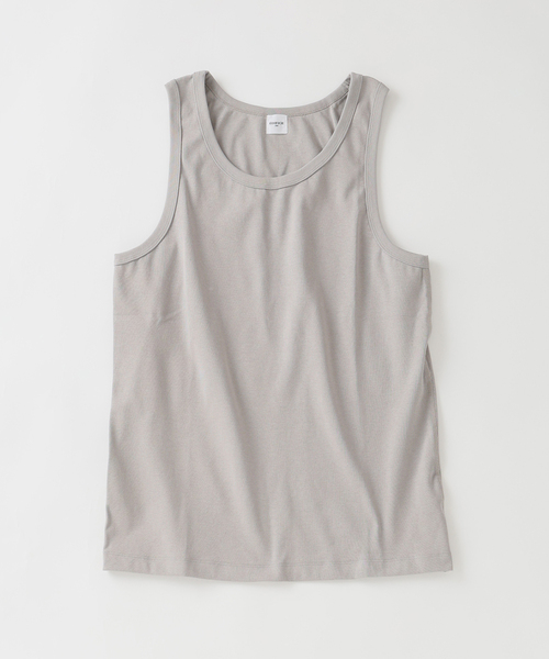 EDIFICE(エディフィス)の「FORM CONTOUR リブ タンクトップ(Tシャツ/カットソー・メンズ・ブラック/チャコールグレー/ホワイト・MEDIUM/LARGE)」の3枚目の写真
