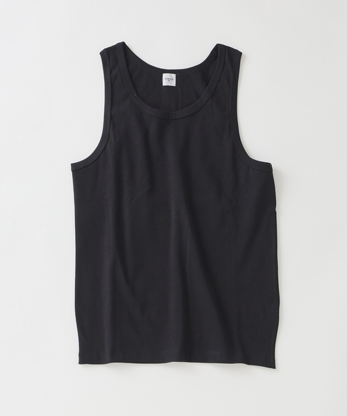 EDIFICE(エディフィス)の「FORM CONTOUR リブ タンクトップ(Tシャツ/カットソー・メンズ・ブラック/チャコールグレー/ホワイト・MEDIUM/LARGE)」の1枚目の写真