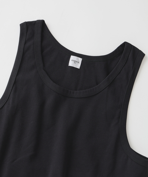 EDIFICE(エディフィス)の「FORM CONTOUR リブ タンクトップ(Tシャツ/カットソー・メンズ・ブラック/チャコールグレー/ホワイト・MEDIUM/LARGE)」の9枚目の写真