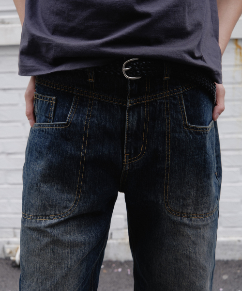 JUAN HOMME(ジュアンオム)の「コアス レギュラーデニムパンツ(ヴィンテージブルー)(デニムパンツ・メンズ・その他・LARGE/MEDIUM/SMALL)」の4枚目の写真