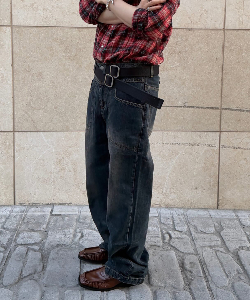 JUAN HOMME(ジュアンオム)の「コアス レギュラーデニムパンツ(ヴィンテージブルー)(デニムパンツ・メンズ・その他・LARGE/MEDIUM/SMALL)」の9枚目の写真