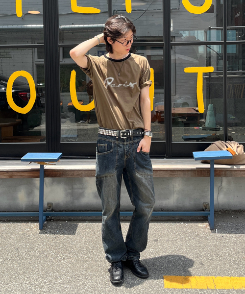 JUAN HOMME(ジュアンオム)の「コアス レギュラーデニムパンツ(ヴィンテージブルー)(デニムパンツ・メンズ・その他・LARGE/MEDIUM/SMALL)」の8枚目の写真