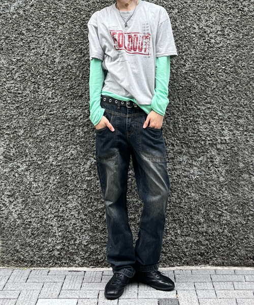 JUAN HOMME(ジュアンオム)の「コアス レギュラーデニムパンツ(ヴィンテージブルー)(デニムパンツ・メンズ・その他・LARGE/MEDIUM/SMALL)」の7枚目の写真