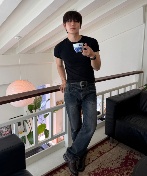 JUAN HOMME(ジュアンオム)の「コアス レギュラーデニムパンツ(ヴィンテージブルー)(デニムパンツ・メンズ・その他・LARGE/MEDIUM/SMALL)」の20枚目の写真