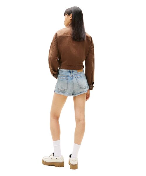 tommy jeans（トミー ジーンズ）の「デニムホットパンツ（デニムパンツ・レディース・インディゴブルー・27inch/25inch/26inch）」の3枚目の写真