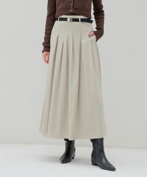 irregular tuck belt skirt(イレギュラータックベルトスカート)