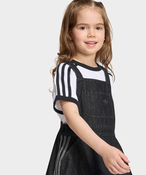 adidas(アディダス)の「デニム ダンガリー ドレス / アディダスオリジナルス adidas Originals(ワンピース・キッズ・ブラック・110/100)」の5枚目の写真