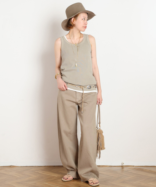 AP STUDIO（エーピーストゥディオ）の「【NOEND LOSANGELES】KALLIE wide curve denim（デニムパンツ・レディース・ベージュ・24cm）」の22枚目の写真