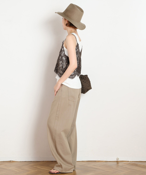 AP STUDIO（エーピーストゥディオ）の「【NOEND LOSANGELES】KALLIE wide curve denim（デニムパンツ・レディース・ベージュ・24cm）」の14枚目の写真