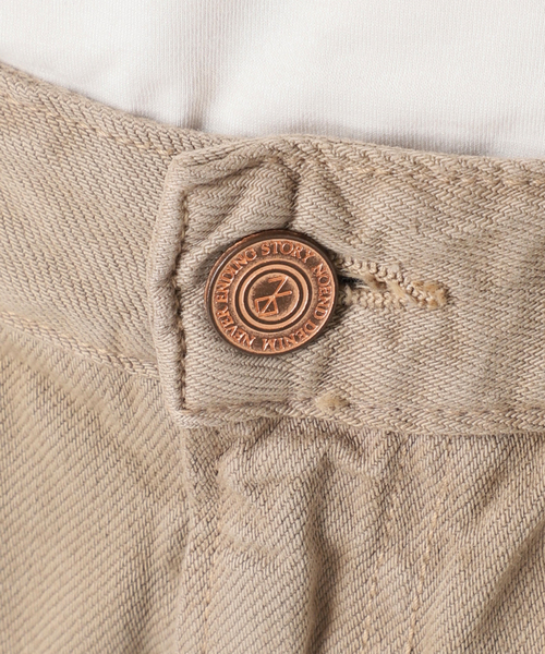 AP STUDIO（エーピーストゥディオ）の「【NOEND LOSANGELES】KALLIE wide curve denim（デニムパンツ・レディース・ベージュ・24cm）」の2枚目の写真