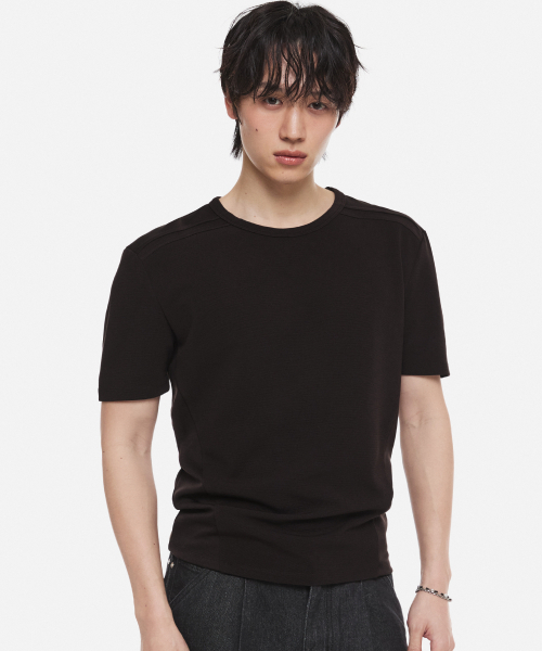 DNSR(ディーエヌエスアール)の「アーマーリンクルフリーマッスルフィットTシャツジェットブラック(Tシャツ/カットソー・メンズ・その他・LARGE/MEDIUM/X-LARGE)」の1枚目の写真