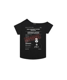 Choreo Rights One-Shoulder T-shirt Black