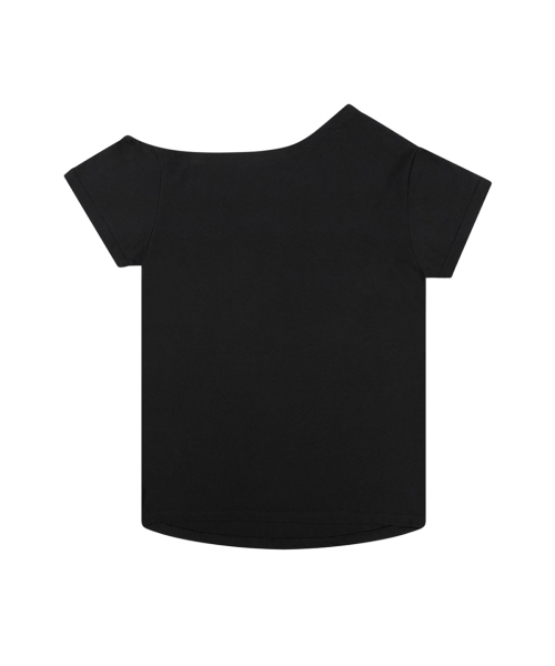 DAUSPICE（ディーオスピス）の「Choreo Rights One-Shoulder T-shirt Black（Tシャツ/カットソー・レディース・ブラック・ONE SIZE）」の3枚目の写真