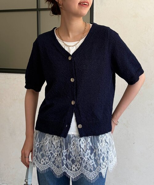 Chez toi(シェトワ)の「裾レースプルオーバー(Tシャツ/カットソー・レディース・ブラック/ホワイト/ホワイト系その他・FREE)」の14枚目の写真