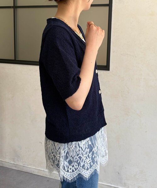 Chez toi(シェトワ)の「裾レースプルオーバー(Tシャツ/カットソー・レディース・ブラック/ホワイト/ホワイト系その他・FREE)」の16枚目の写真