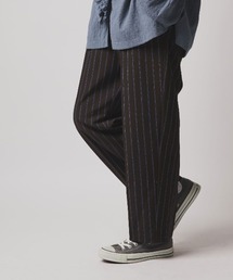 【W:Huku / ソフトタッチツイル】タック テーパードパンツ / Soft-Touch Twill Tucked Tapered Pants