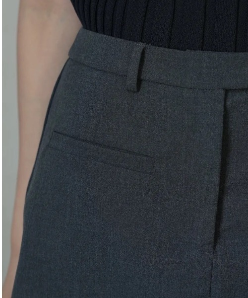BIRTHDAY BASH（バースデイバッシュ）の「SIMPLE WRAP SHORT PANTS（シンプルラップショートパンツ）（その他パンツ・レディース・グレー/ブラック・SMALL/MEDIUM）」の6枚目の写真