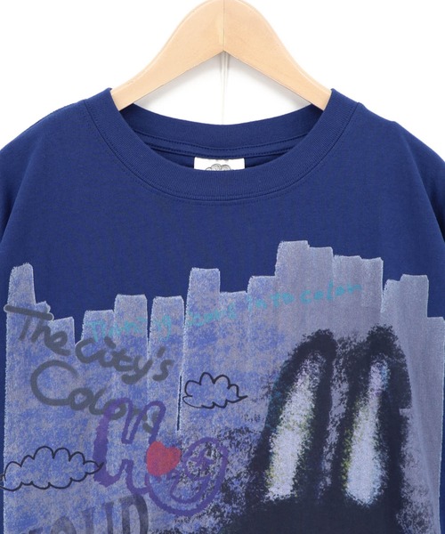 ScoLar(スカラー)の「162712:もこもこラビル柄Tシャツ(Tシャツ/カットソー・レディース・ブラック/ネイビー/オフホワイト・M)」の15枚目の写真