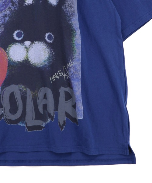 ScoLar(スカラー)の「162712:もこもこラビル柄Tシャツ(Tシャツ/カットソー・レディース・ブラック/ネイビー/オフホワイト・M)」の17枚目の写真
