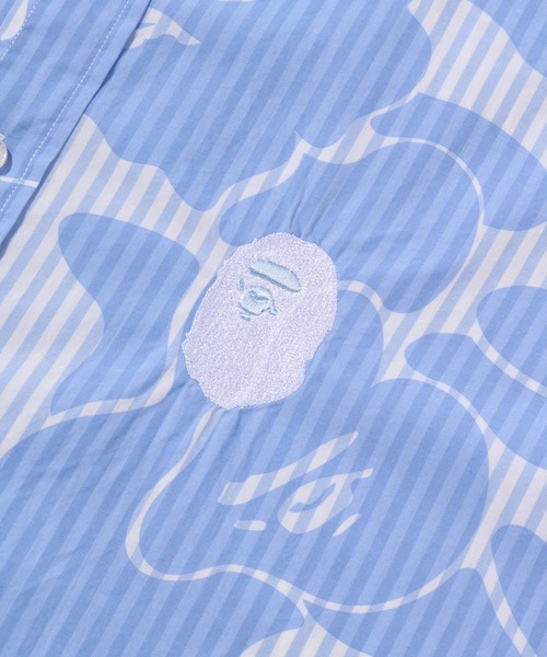 A BATHING APE(アベイシングエイプ)の「SOLID CAMO ONE POINT RELAXED FIT LS SHIRTS(シャツ/ブラウス・メンズ・ブラック/サックスブルー・X-LARGE/LARGE/MEDIUM/XX-LARGE/SMALL)」の6枚目の写真