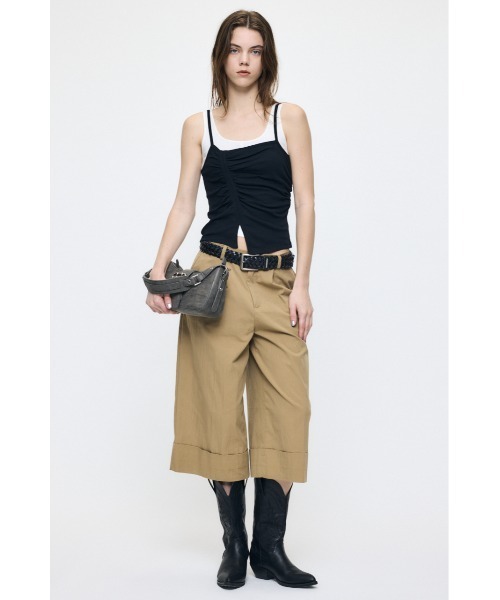 MOUSSY(マウジー)の「WASHED CHINO CROPPED パンツ(その他パンツ・レディース・ブラック/ベージュ・2/1)」の15枚目の写真