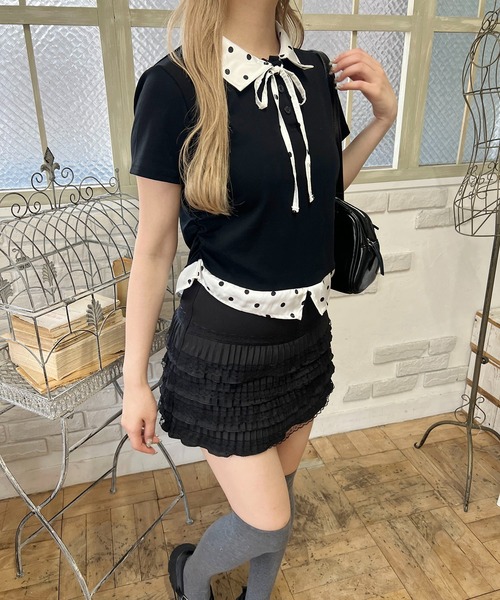 PHILLY（フィリー）の「ドットシャツドッキングT（Tシャツ/カットソー・レディース・ブラック/グレー・FREE）」の17枚目の写真