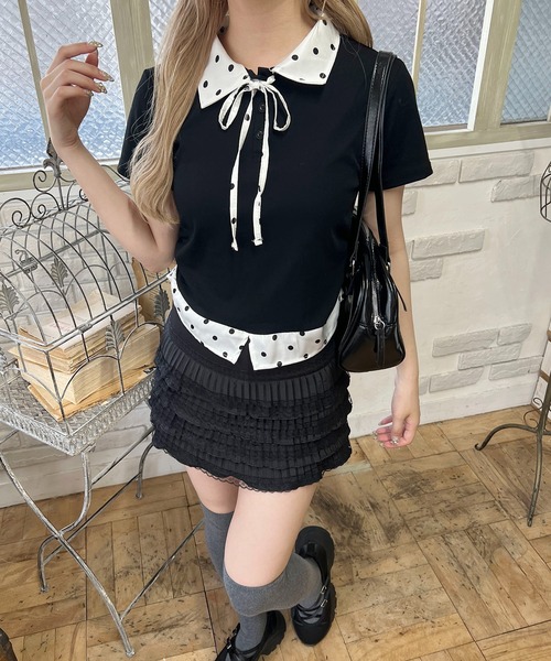 PHILLY（フィリー）の「ドットシャツドッキングT（Tシャツ/カットソー・レディース・ブラック/グレー・FREE）」の18枚目の写真