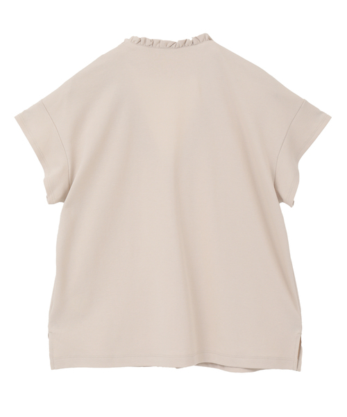 LOGEMENT DE CLAIRE(ロジュモンドクレール)の「【LOURMARIN】フリルカラープルオーバー(Tシャツ/カットソー・レディース・ブラック/カーキ/ライトベージュ・FREE)」の14枚目の写真