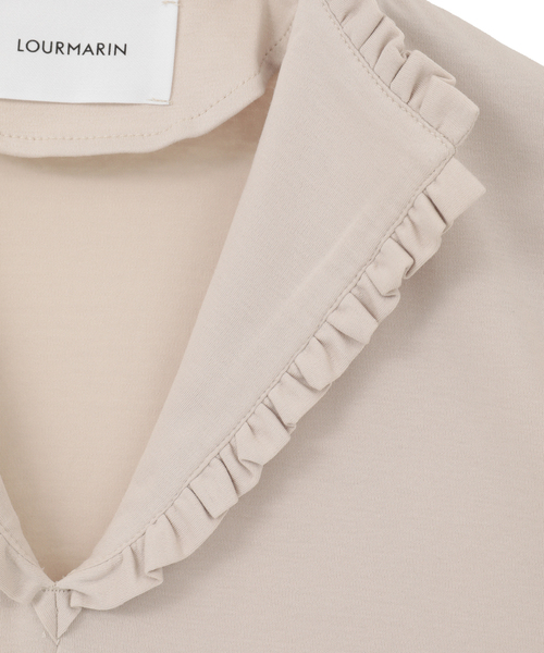 LOGEMENT DE CLAIRE(ロジュモンドクレール)の「【LOURMARIN】フリルカラープルオーバー(Tシャツ/カットソー・レディース・ブラック/カーキ/ライトベージュ・FREE)」の19枚目の写真