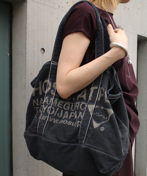 Scrap Book(スクラップブック)の「【HOSU.ATPD】DOB加工キャンバストートバッグ(トートバッグ・レディース・ブラック/レッド・FREE)」の1枚目の写真