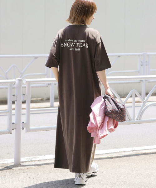 Snow Peak(スノーピーク)の「《WEB限定追加》別注【Snow Peak/スノーピーク】ワンピース(ワンピース・レディース・ブラック/ブラウン・FREE)」の4枚目の写真