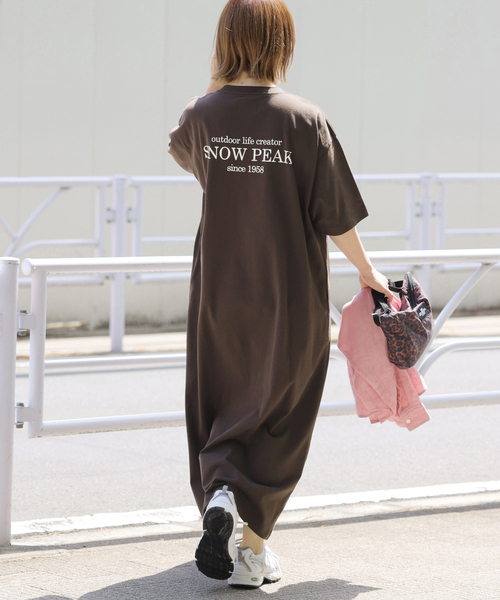 Snow Peak(スノーピーク)の「《WEB限定追加》別注【Snow Peak/スノーピーク】ワンピース(ワンピース・レディース・ブラック/ブラウン・FREE)」の5枚目の写真