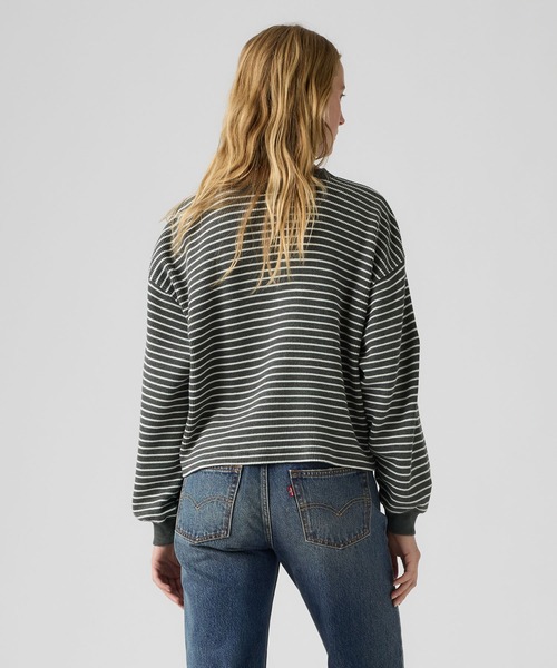 Levi's（リーバイス）の「Levi's/リーバイス DRY GOODS リラックス ロングスリーブ ヘンリーTシャツ（Tシャツ/カットソー・レディース・グレー・XS/S/M）」の3枚目の写真