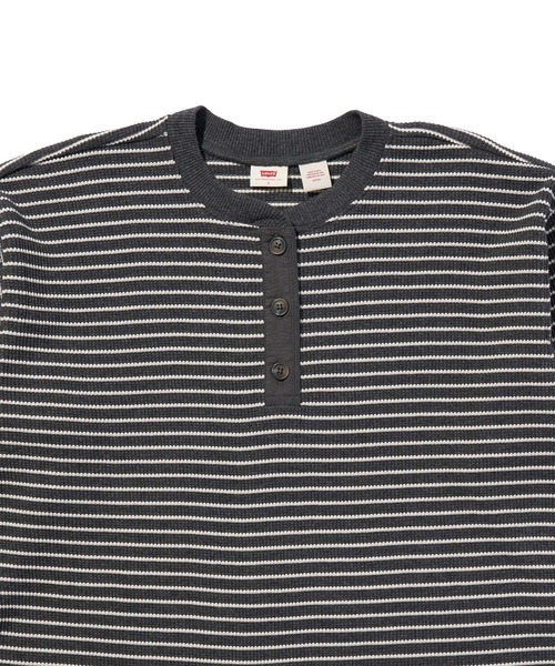 Levi's（リーバイス）の「Levi's/リーバイス DRY GOODS リラックス ロングスリーブ ヘンリーTシャツ（Tシャツ/カットソー・レディース・グレー・XS/S/M）」の6枚目の写真