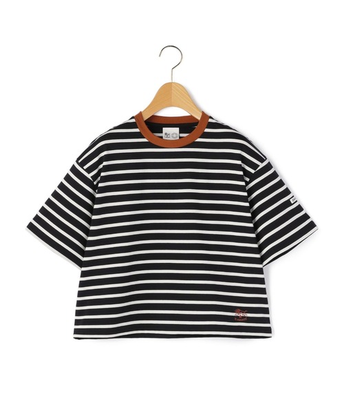 ORCIVAL(オーシバル)の「IL BISONTE × ORCIVAL ショート丈Tシャツ / 2026(Tシャツ/カットソー・レディース・ホワイト×ブラック/ブラック×ホワイト・FREE)」の2枚目の写真