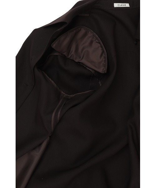 CLANE(クラネ)の「TENCEL SHIRT JACKET(シャツ/ブラウス・レディース・ブラウン/アイボリー・1)」の22枚目の写真