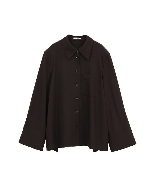 CLANE(クラネ)の「TENCEL SHIRT JACKET(シャツ/ブラウス・レディース・ブラウン/アイボリー・1)」の17枚目の写真