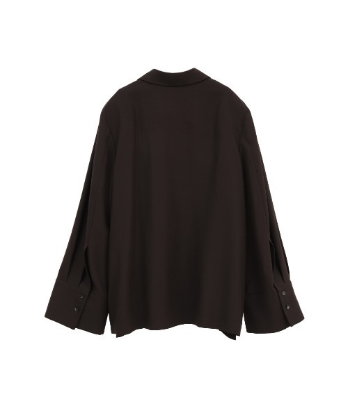 CLANE(クラネ)の「TENCEL SHIRT JACKET(シャツ/ブラウス・レディース・ブラウン/アイボリー・1)」の18枚目の写真