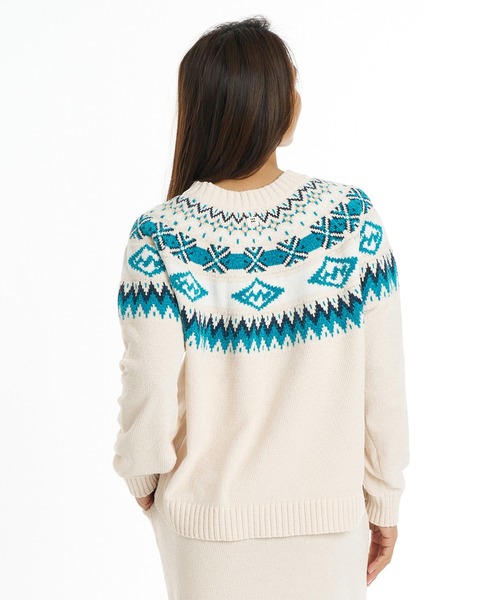 BILLABONG(ビラボン)の「BILLABONG/ビラボン セーター BG014604(ニット/セーター・レディース・ブラウン/アイボリー・M)」の3枚目の写真