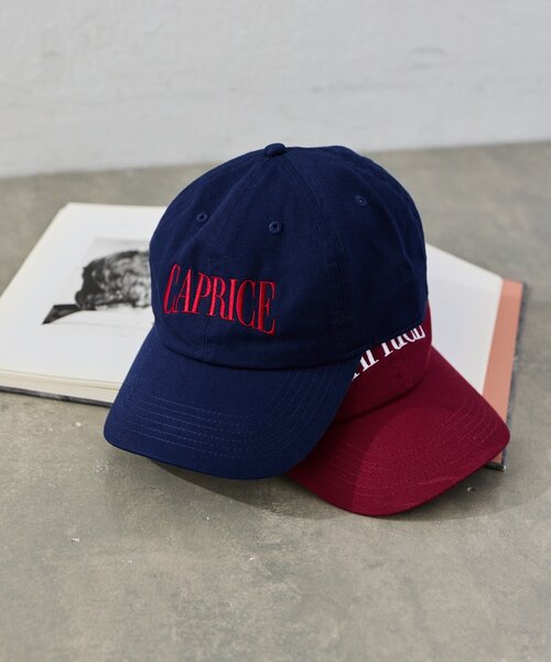 GALLARDAGALANTE(ガリャルダガランテ)の「Caprice ロゴキャップ(キャップ・レディース・ネイビー/ボルドー・FREE)」の1枚目の写真