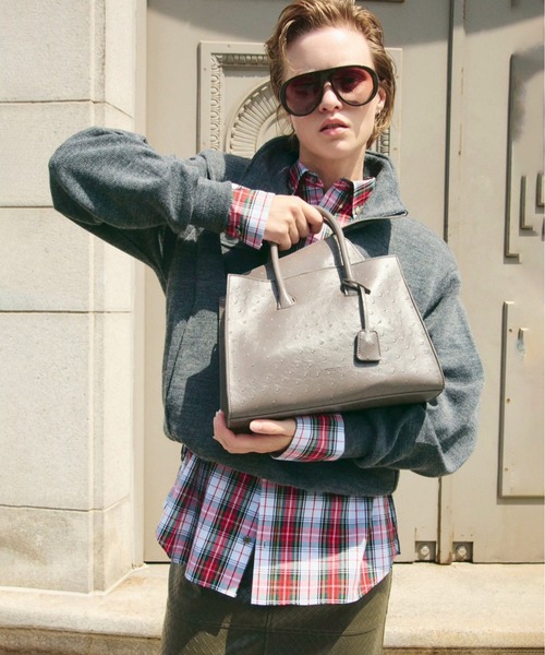 PRANK PROJECT(プランクプロジェクト)の「【2026Autumn Pre-Order】マルチファブリックトートバッグ / Multi-Fabric Tote Bag(トートバッグ・レディース・グレー/ベージュ/ブラック・FREE)」の18枚目の写真