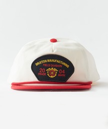 BRIXTON/ブリクストン DIVISION NP MP SNAPBACK ミディアムプロファイル 刺繍パッチ フラットバイザー キャップ メンズ ストリート  2026年 夏 夏服