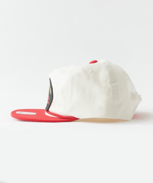 BRIXTON(ブリクストン)の「BRIXTON/ブリクストン DIVISION NP MP SNAPBACK ミディアムプロファイル 刺繍パッチ フラットバイザー キャップ メンズ ストリート 2026年 夏 夏服(キャップ・メンズ・オフホワイト/カモフラージュ・ONE SIZE)」の4枚目の写真