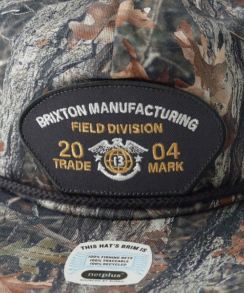 BRIXTON(ブリクストン)の「BRIXTON/ブリクストン DIVISION NP MP SNAPBACK ミディアムプロファイル 刺繍パッチ フラットバイザー キャップ メンズ ストリート 2026年 夏 夏服(キャップ・メンズ・オフホワイト/カモフラージュ・ONE SIZE)」の6枚目の写真