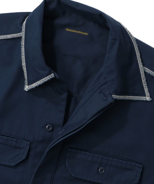 Dickies(ディッキーズ)の「UNION x DICKIES UNION INVERSE SHIRT ユニオントーキョー シャツ(シャツ/ブラウス・メンズ・ベージュ/グリーン/ネイビー・XL/S/L/M)」の12枚目の写真
